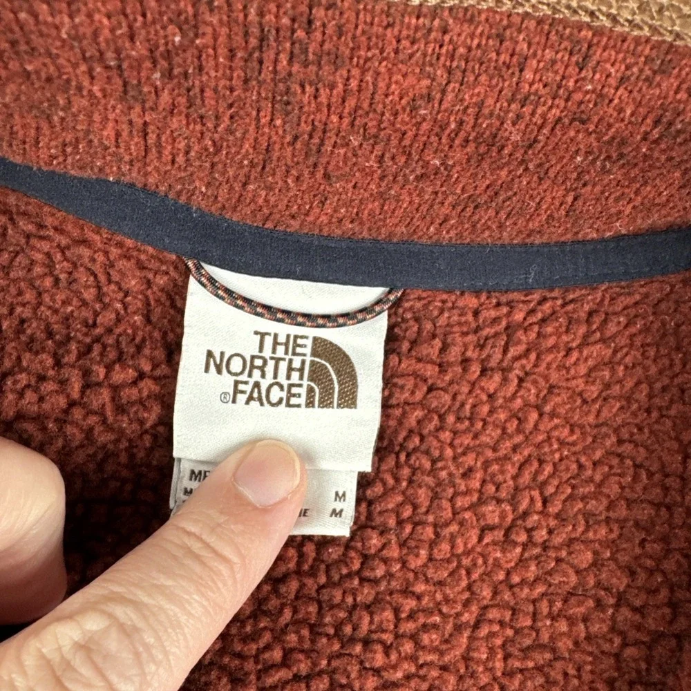 The North Face Gordon Lyons Mens Marbled Maroon 1/2 Zip Medium Pullover